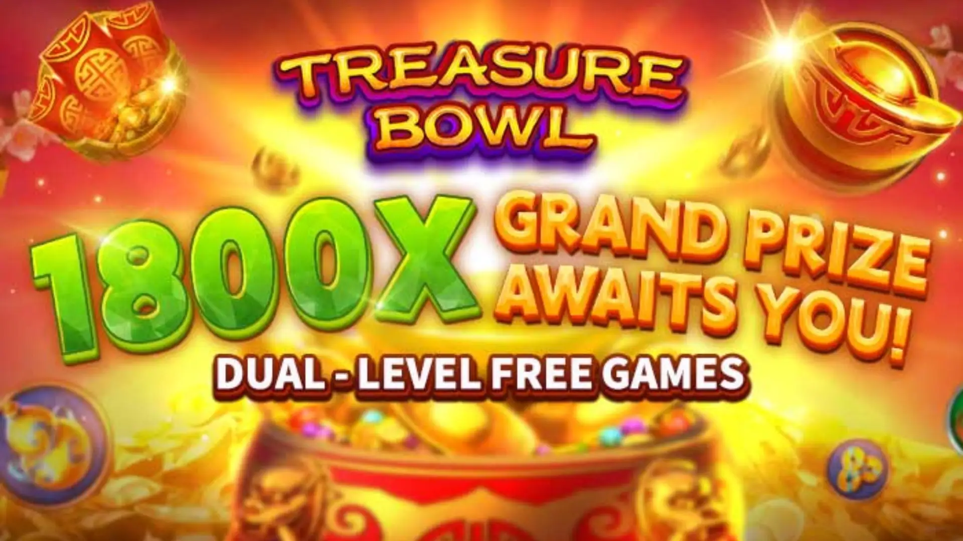 Multiplicadores Treasure Bowl 777win - 7777x Máximo com Tigela Dourada